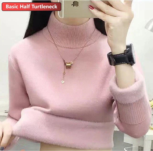Eloise Samtgefütterter Rollkragenpullover | Stilvoll & warm