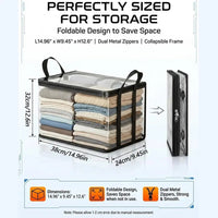 Clear Storage Bags - See-Through Closet and Moving Organizers 5