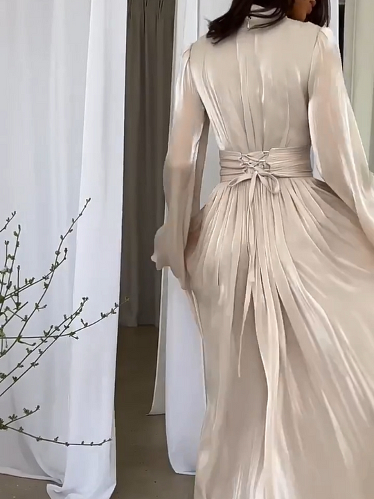 Fantasierijke Maxi Jurk met Vloeiende Snit - Valentina – Beter Mode