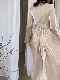 Fantasierijke Maxi Jurk met Vloeiende Snit - Valentina