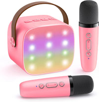 Portable Mini Karaoke Machine with Bluetooth Speaker &amp; 2 Wireless Microphones – Veylo