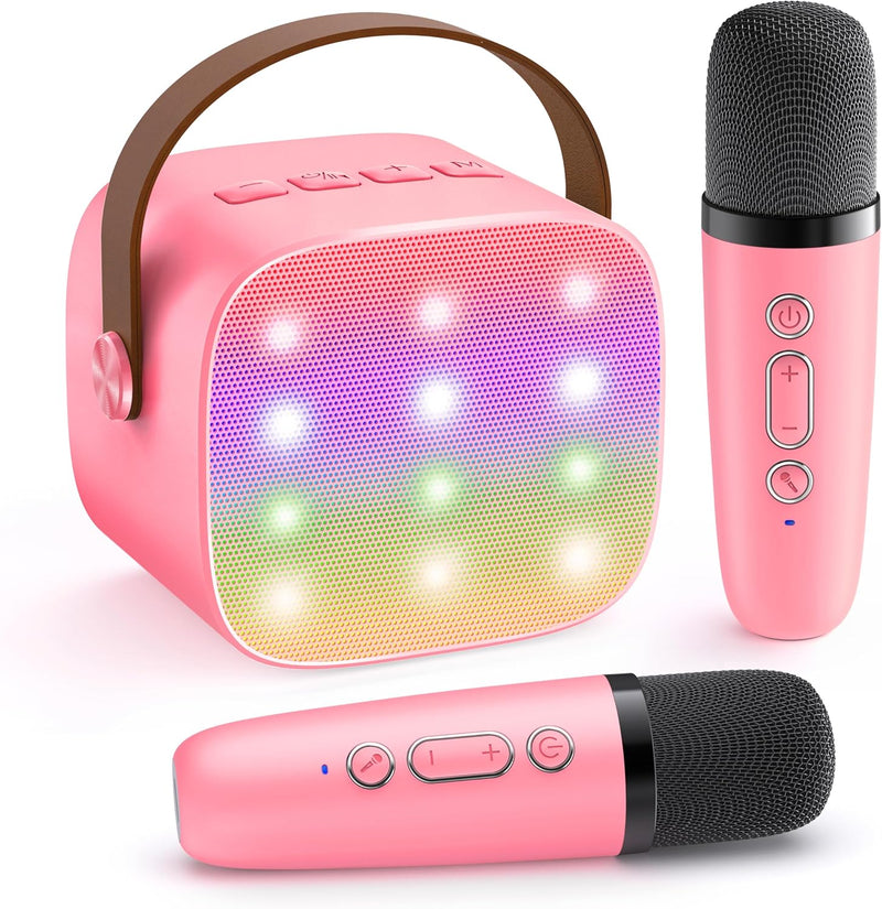 Portable Mini Karaoke Machine with Bluetooth Speaker &amp; 2 Wireless Microphones – Veylo