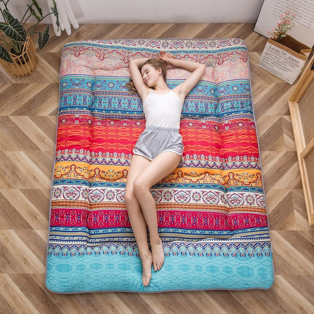 Folding Japanese Futon Floor Mattress with Memory Foam Support – Arivon