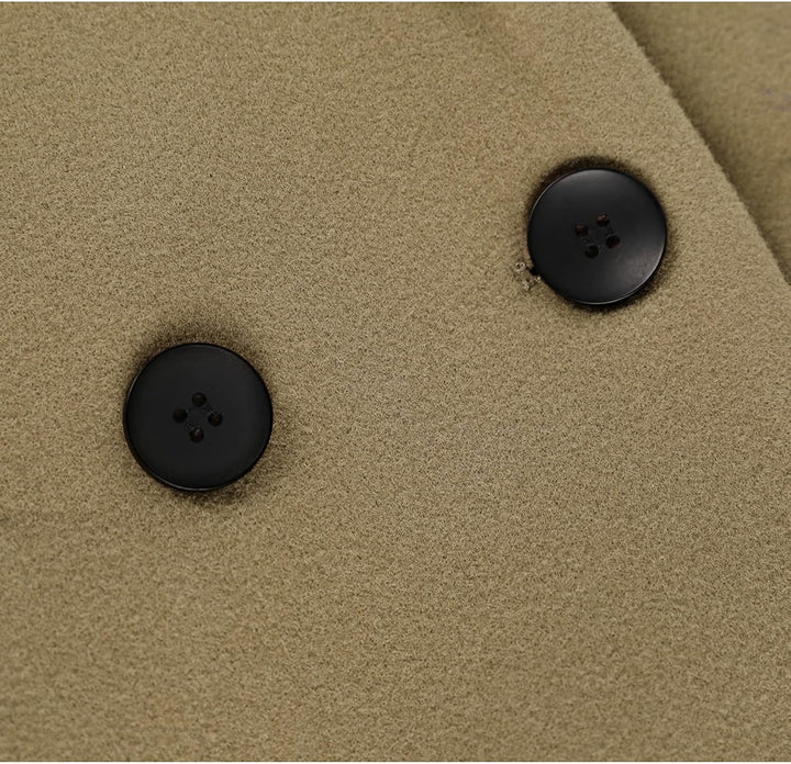 Dames Winter Wollen Jas met Notch Revers - Sofia