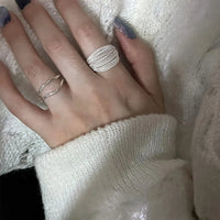 Verstelbare Zilveren Ring met Vintage Detail – Seléna