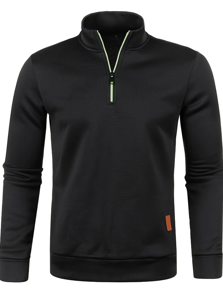 Heren Pullover met Halsrits voor Herfst & Winter – Matteo