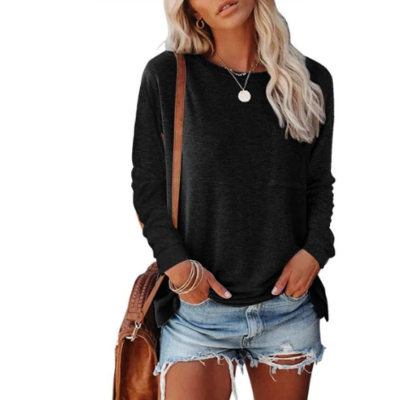 Dames Trui met Lange Mouwen en Ronde Hals – Jaxony