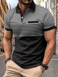 Gestreiftes Herren-Sommerpoloshirt – Damian