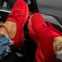 Luftdurchlässige Chunky-Damensneaker mit Schnürung – Saphira