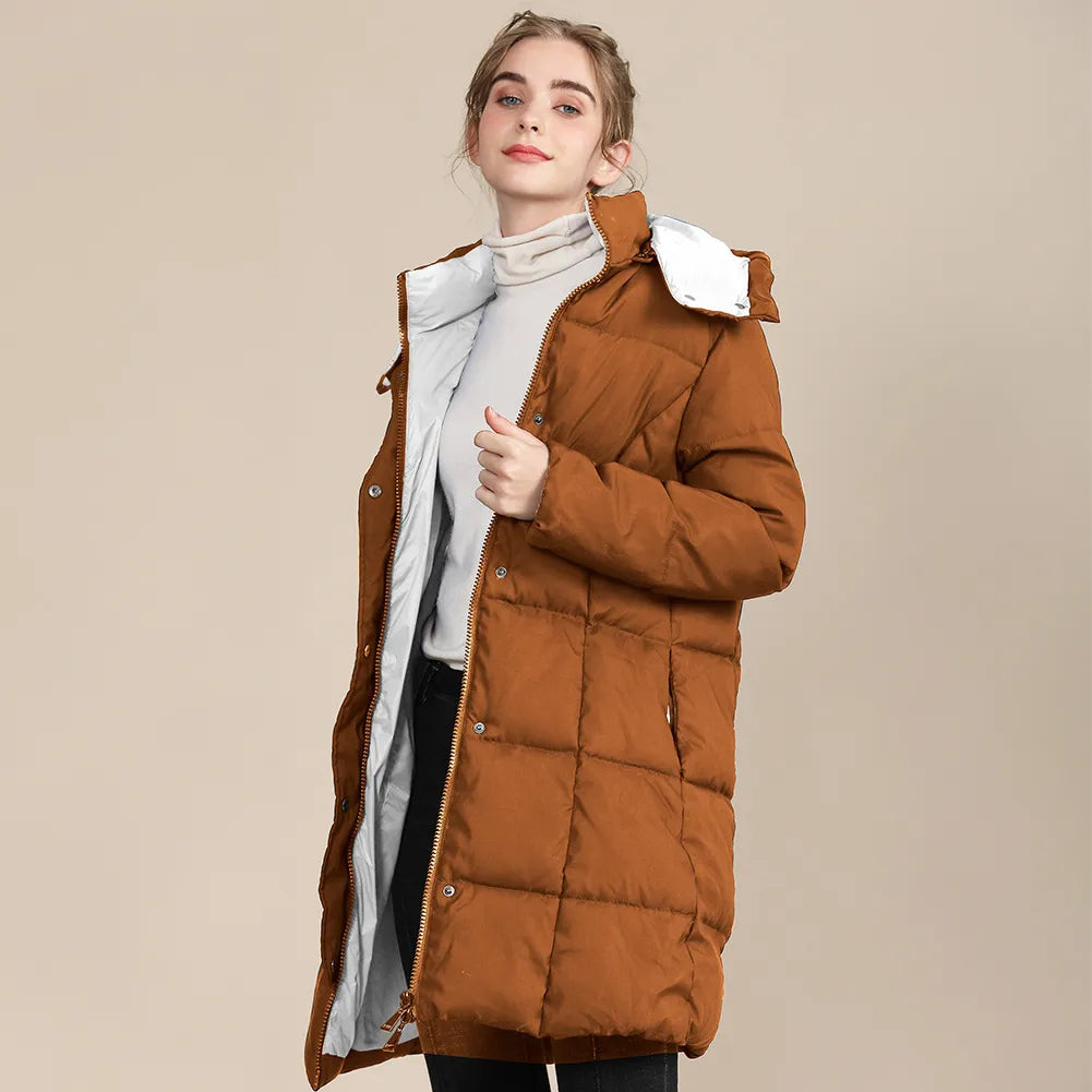 Trendiger gesteppter Damen-Wintermantel - Elodie