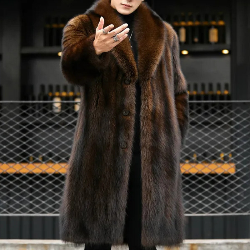 Zeitlose Herrenjacke mit Pelzoptik - Jules