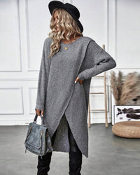Stilvolles Einfarbiges Sweatkleid - Lina