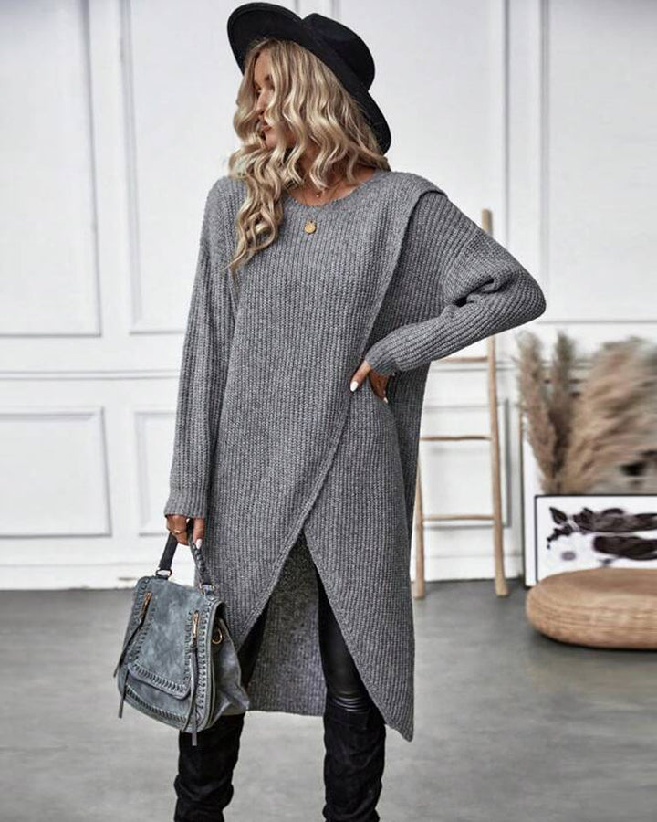 Stilvolles Einfarbiges Sweatkleid - Lina