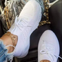 Luftdurchlässige Chunky-Damensneaker mit Schnürung – Saphira