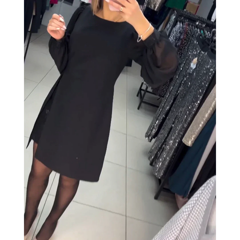 Klassisches Kleid mit langen Ärmeln - Isabelle