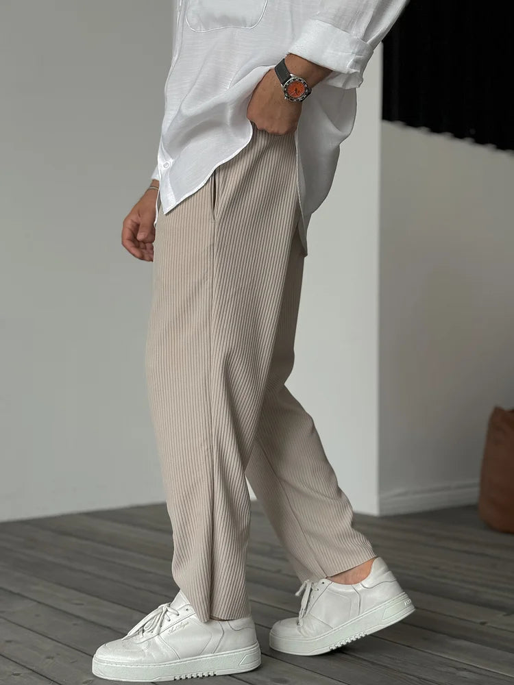 Luxuriöse Herrenhose aus weichem Stoff – Alessio