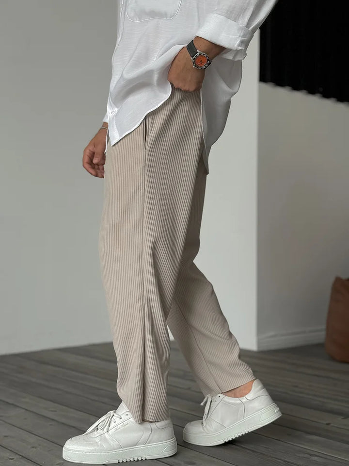 Luxuriöse Herrenhose aus weichem Stoff – Alessio