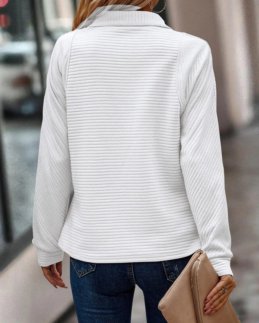 Stilvoller V-Ausschnitt Pullover für Frauen - Seraphina
