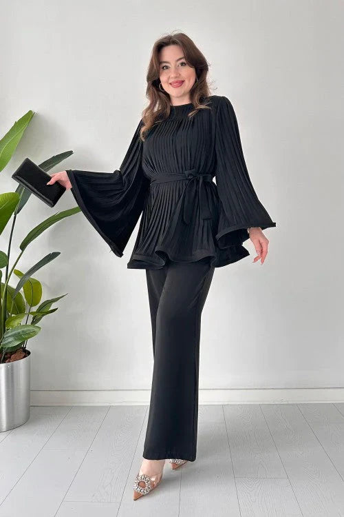 Ladies Pleated Clothing Set – Selene