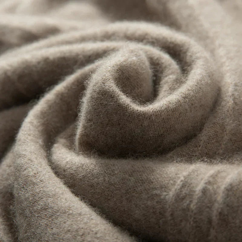 Warmer legerer Herrenpullover mit halbem Reißverschluss - Logan