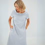 Leinen-Sommerkleid in Midi-Länge – Fenna