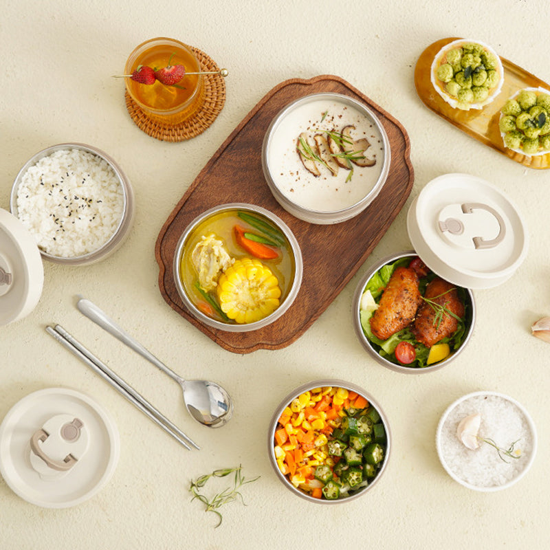 Mehrlagige isolierte Lunchbox mit GRATIS Tragetasche - ThermoBox
