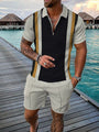 Zweiteiliges Herren Sommer Set mit Polo und Shorts – Damon