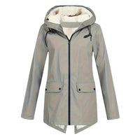 Waterproof Women's Jacket – Fleece Lined – With Hood 10