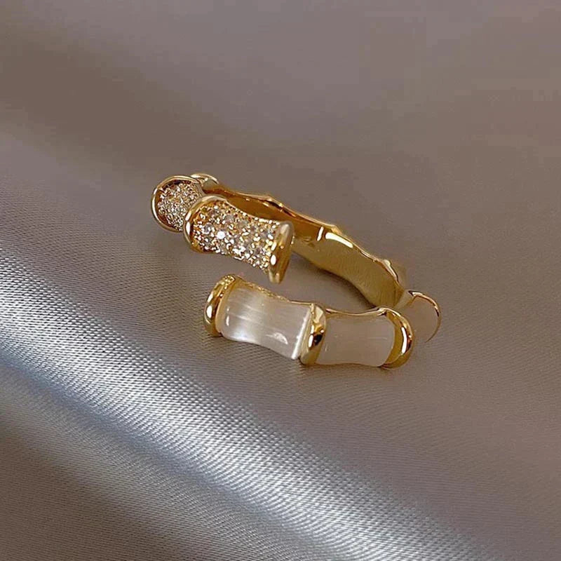 Opal Bamboo Ring | A beautiful ring with a powerful appearance!