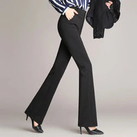 Schlanke Ausgestellte High Waist Hose – Mila