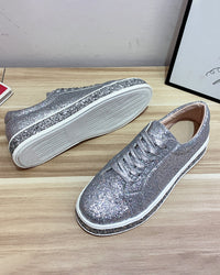 Stilvolle Plateau-Glitzer-Damensneaker - Sienna