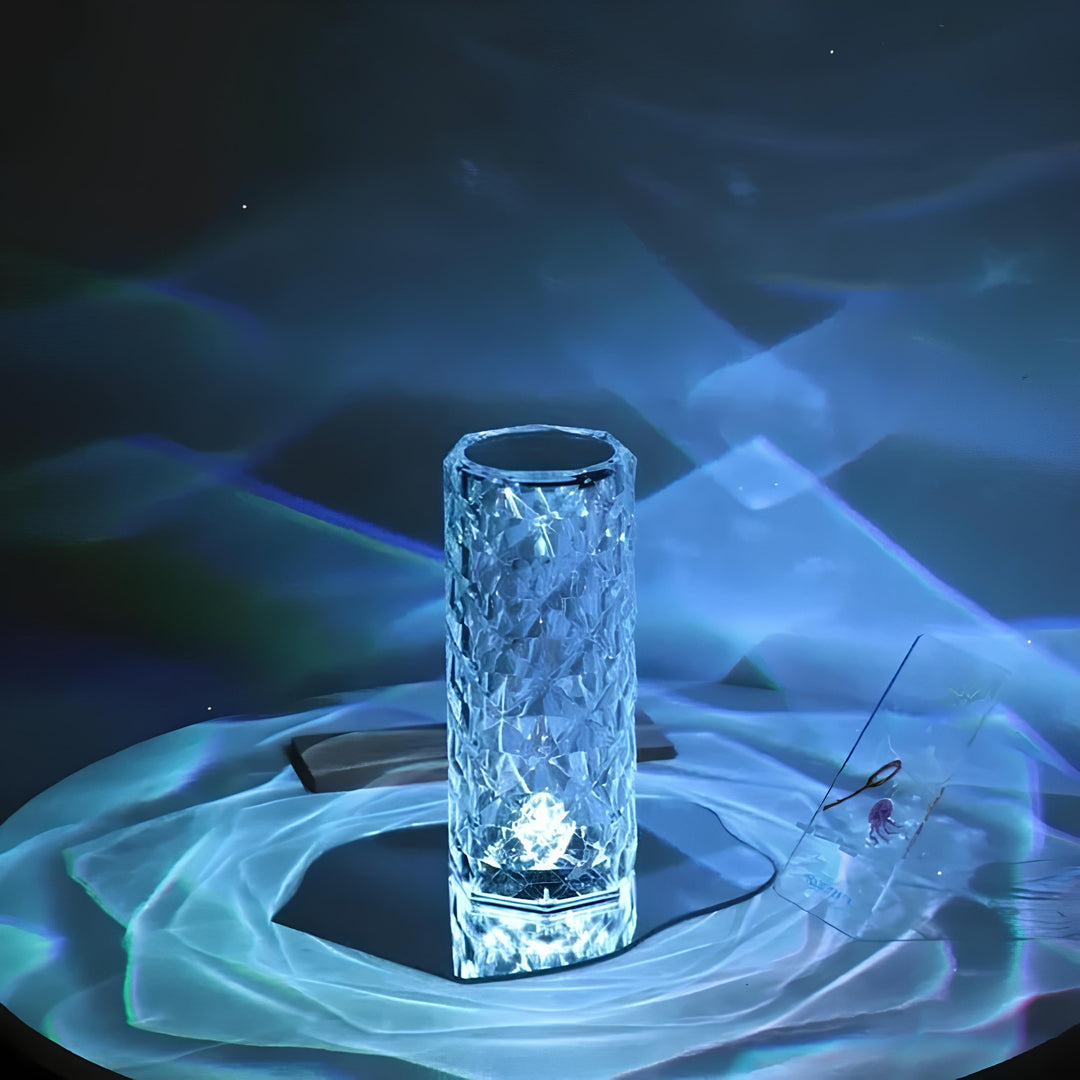 Kristall-Tischlampe mit Touchsteuerung - Aurora