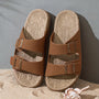 Stilvolle Herren-Sommer-Slipper mit verstellbaren Riemen - GripStep