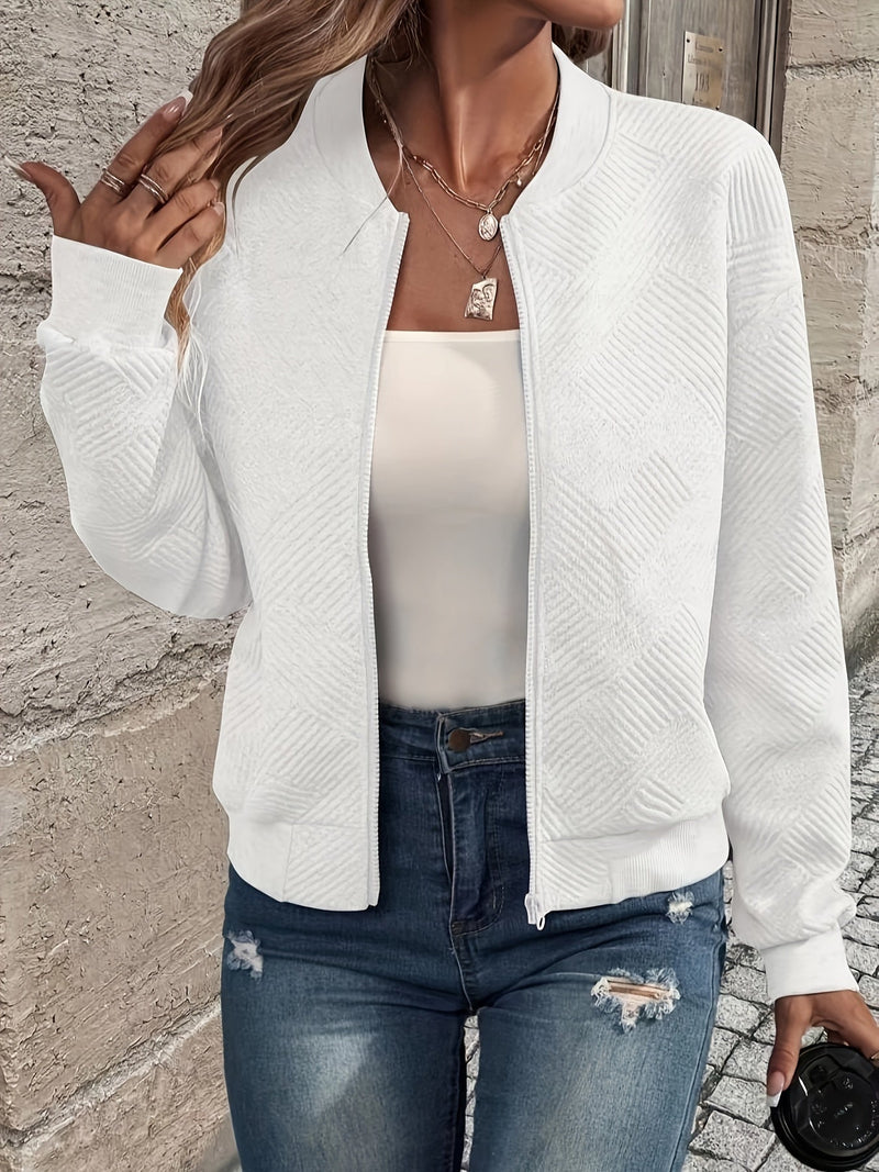 Stilvolle Damen-Zip-Up-Jacke – Rivka