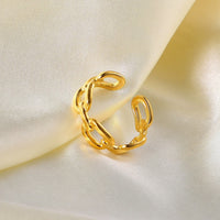 Gedraaide Schakel Open Ring - Nexa