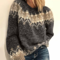 Trendiger gestrickter Damenpullover - Sophie