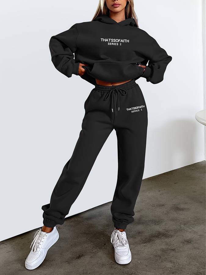 Lässiges Damen Sweatshirt- und Jogginghosen-Set - Harper