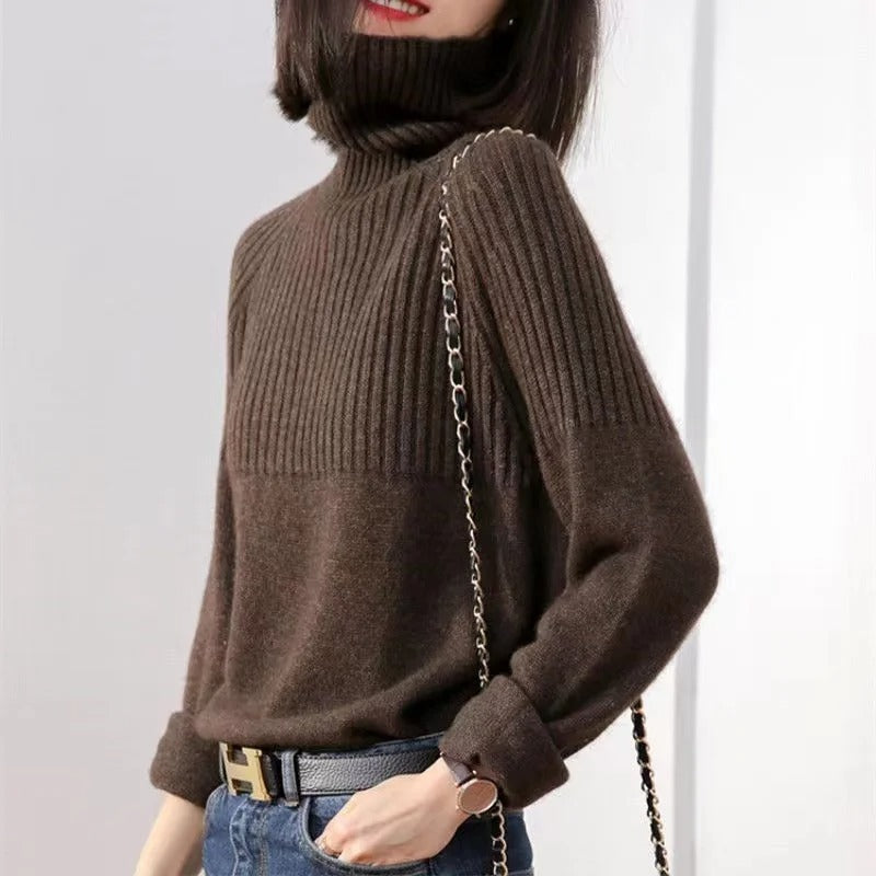 Trendiger Rollkragenpullover für Damen - Serena