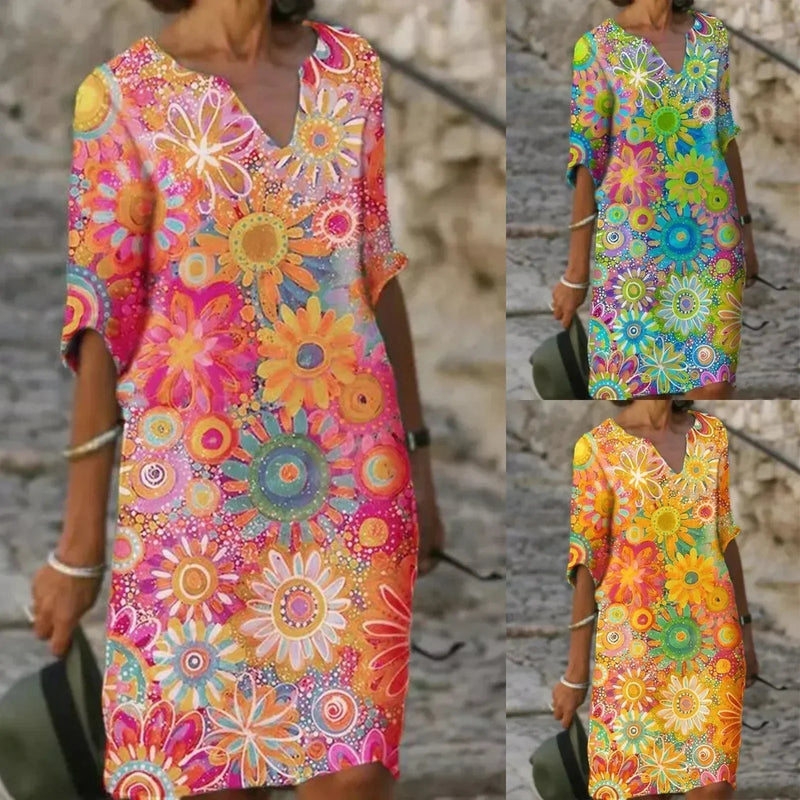 Zomerjurk met Bloemenprint - Marisol