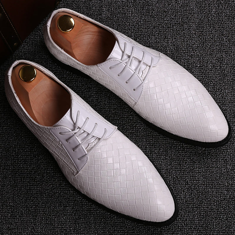 Stilvolle Leder-Herrenschnürschuhe - Casper