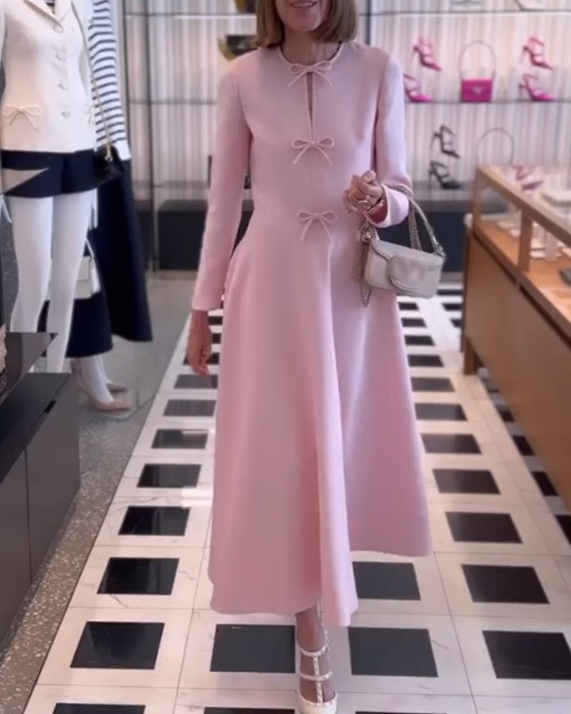 Luxuriöses Maxikleid mit Schleifen - Celine