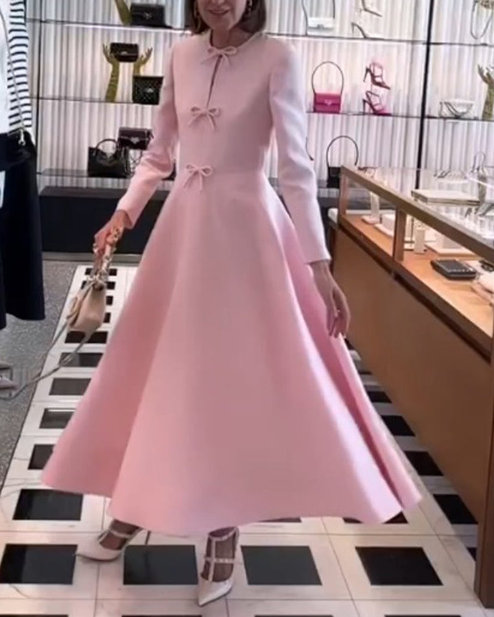 Luxuriöses Maxikleid mit Schleifen - Celine