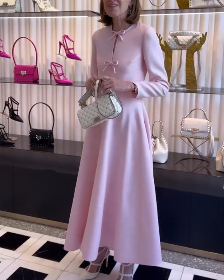 Luxuriöses Maxikleid mit Schleifen - Celine