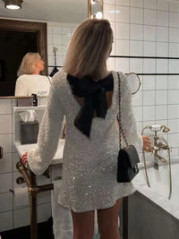 Trendiges Glitzer-Midikleid - Stella