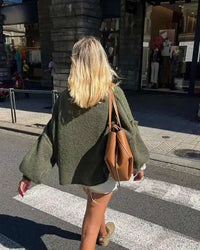 Oversized gestrickter Damenpullover - Mia