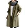 Trendiger langer Damen-Regenmantel - Elise