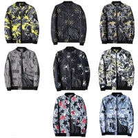 Herren Bomberjacke mit abstraktem Muster - Enzo