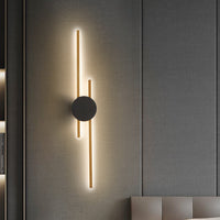 Moderne Industrielle LED-Wandleuchte - LumoGlow