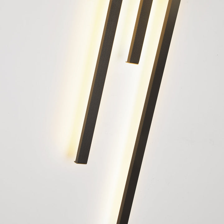 Moderne Industrielle LED-Wandleuchte - LumoGlow
