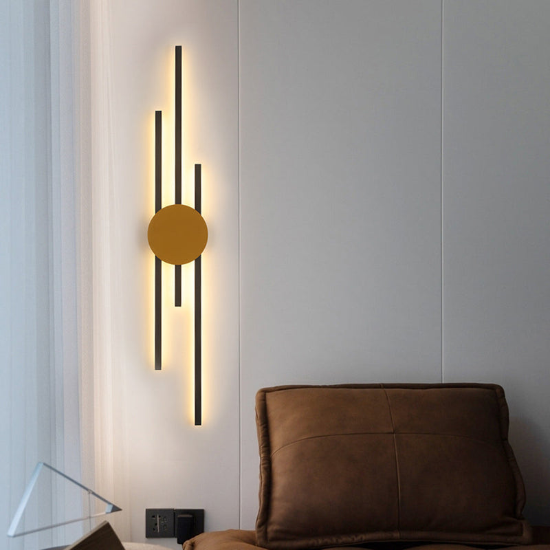 Moderne Industrielle LED-Wandleuchte - LumoGlow